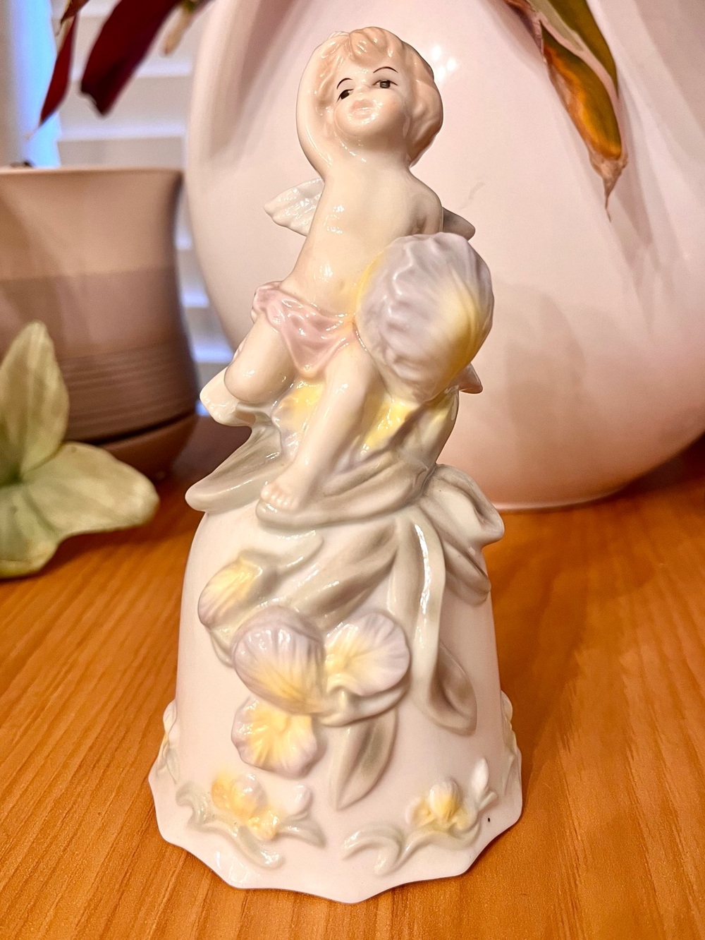 Cherub Vintage Floral Bell Circa 1998